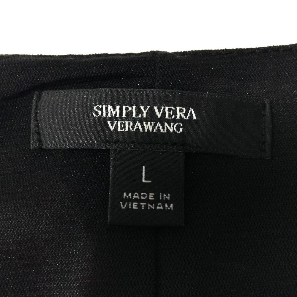 VERA WANG-Sheer Floral Layered Hi-Lo Dress - Picture 11 of 12